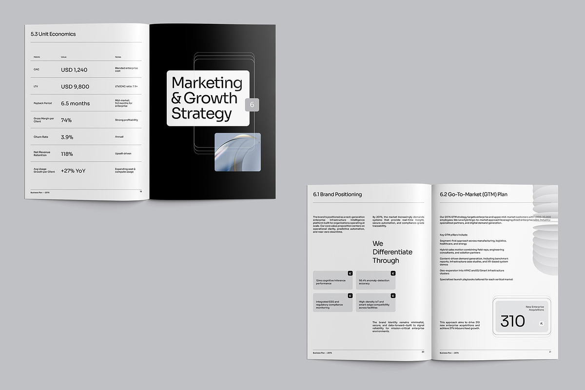 Minimalist Business Plan - GAND, a Brochure Template by fakhroo (Photo 8 of 10)