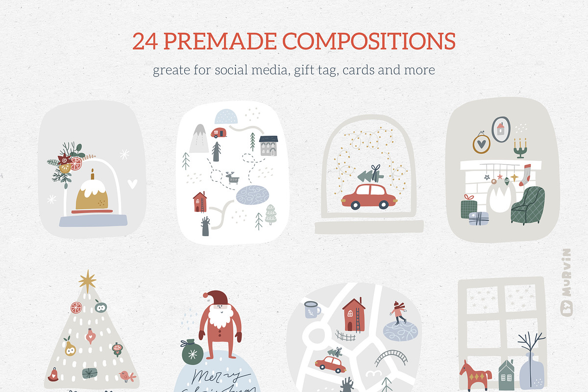 Christmas. Maps and cards creator, a Graphic by Murvin (Photo 12 of 16)