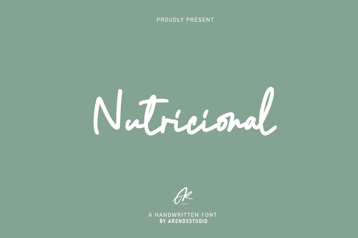 Nutricional - Monoline Script