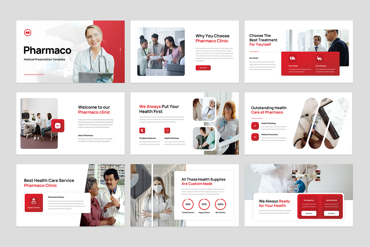 Medical PowerPoint Template, a Presentation Template by YossyOneStd (Photo 2 of 5)