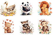 Happy Mother's Day Clipart, Animal, an Illustration by Designking (Thumbnail 4 of 5)
