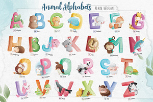 Cute Animals Alphabets A-Z