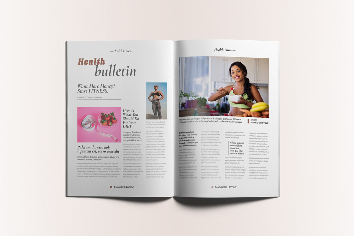 Lifestyle Magazine Layout, a Magazine Template by Swayang (Photo 10 of 22)