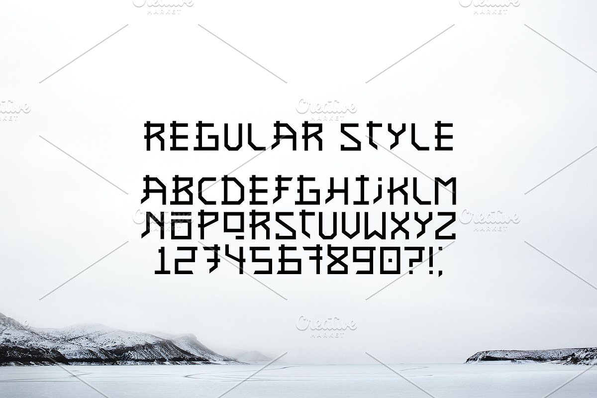 Asian font / japanese style., a Script Font by Nomber_86 (Photo 5 of 6)