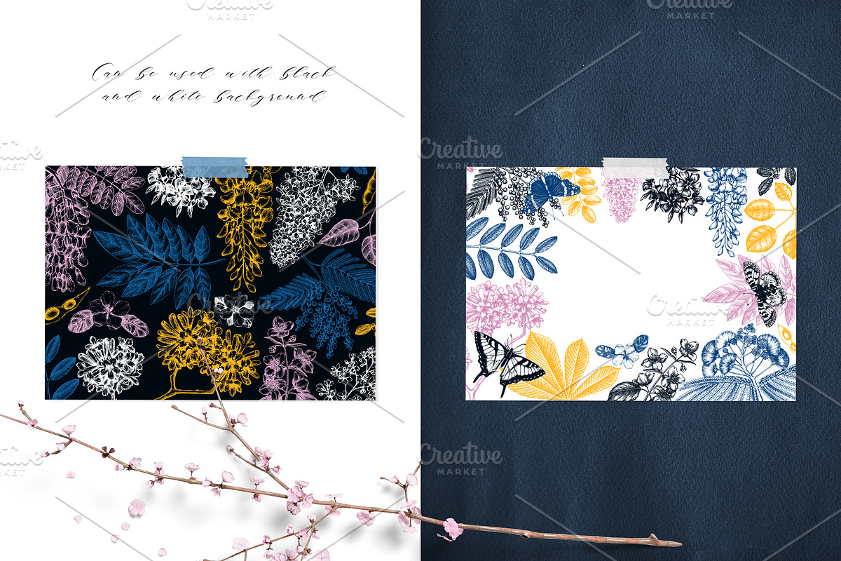 Spring Trees Vectors & Designs, a Seasonal Illustration by Yevheniia (Photo 3 of 13)