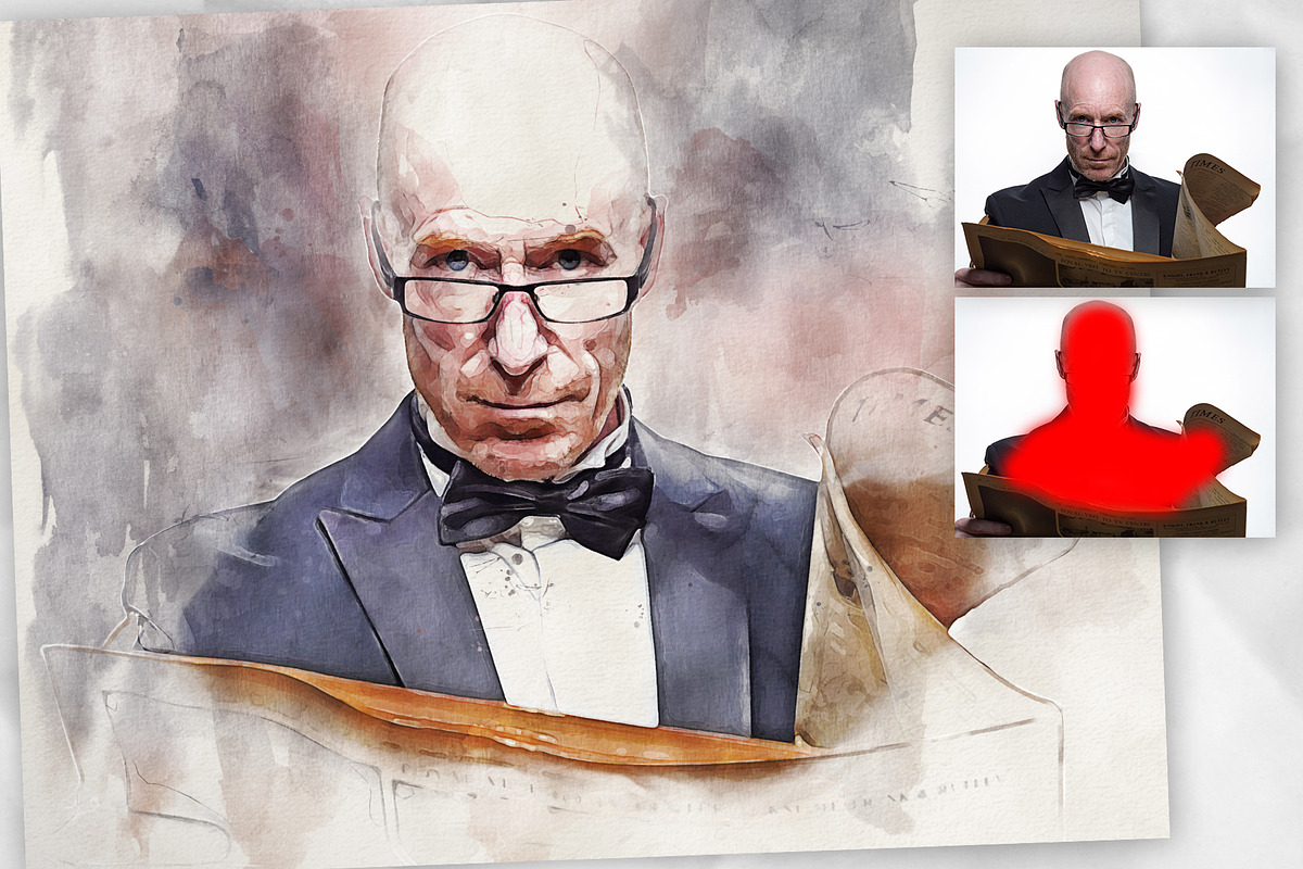 Quick Aquarelle Photoshop Action, an Action Add-On by GorynArt (Photo 10 of 18)