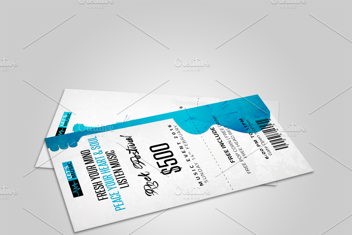 Music Festival Brochure+Ticket, a Brochure Template by SmmrDesign (Photo 2 of 20)