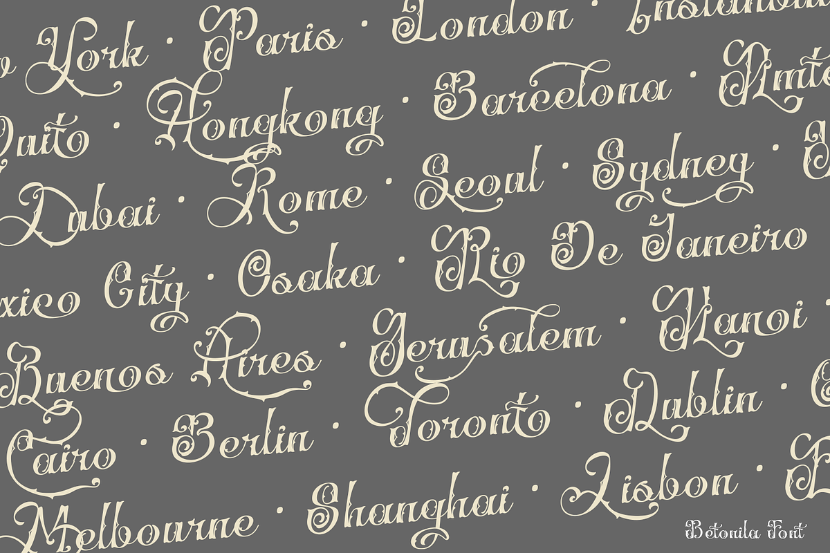 Betonila Decorative Font, a Blackletter Font by TypeClassHeroes (Photo 9 of 10)