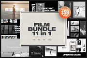 FILM FRAMES & TEXTURES BUNDLE, a Texture Graphic by The Muza (Thumbnail 1 of 14)