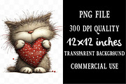 Quirky Valentines Cats Clipart, an Illustration by Designking (Thumbnail 4 of 5)
