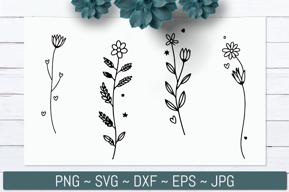 Hand Drawn Wildflower Line Bundle, an Illustration by Actual Pixel (Photo 7 of 8)