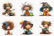 Funny Witch Clipart, a Seasonal Illustration by fashionaddict (Thumbnail 4 of 7)
