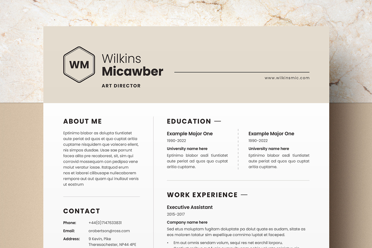 Professional ATS Resume, CV Template, a Resume Template by Niofix (Photo 1 of 6)