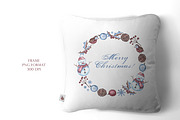 Christmas snowman watercolor clipart, a Seasonal Illustration by SabinaWatercolorArt (Thumbnail 13 of 17)