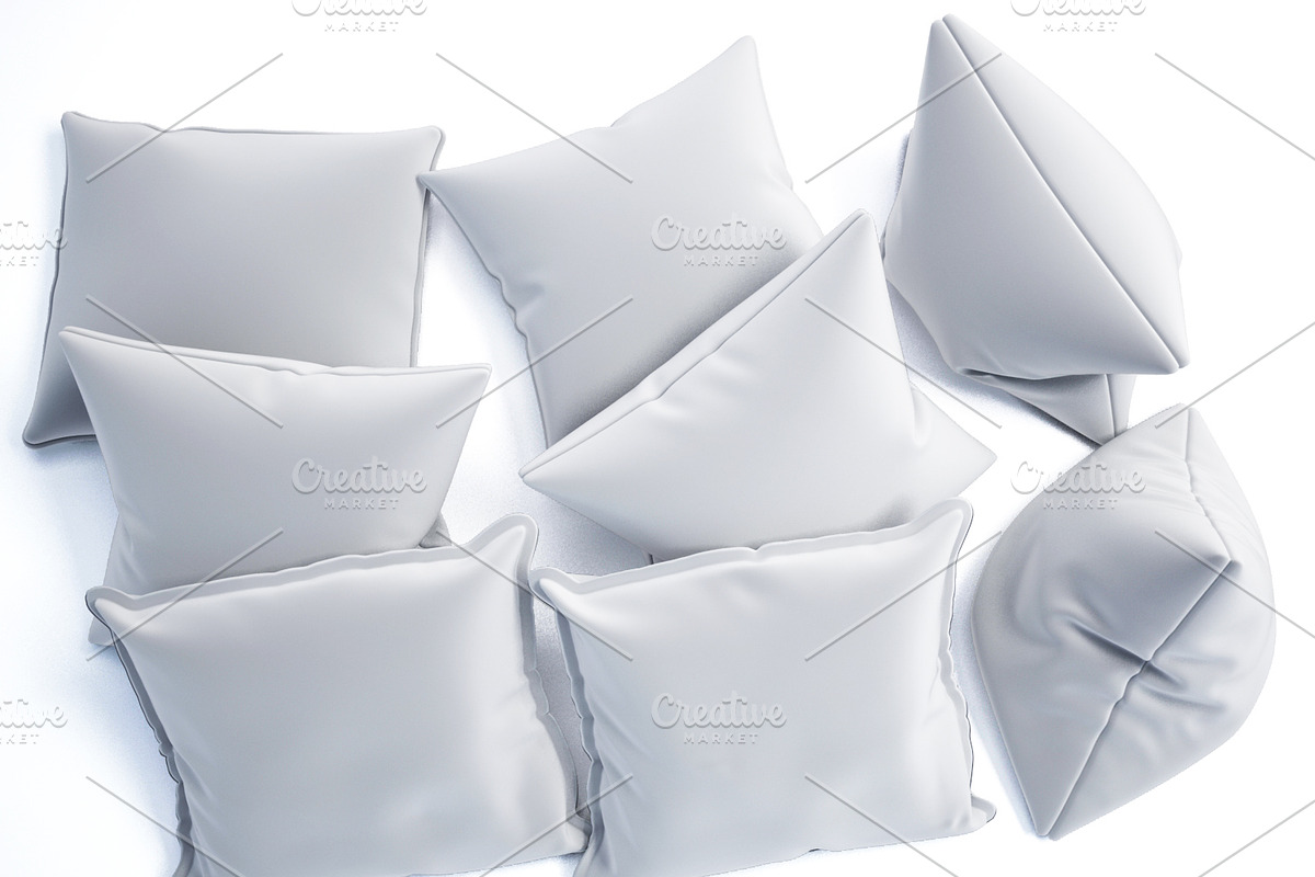 3d model set of cushions, a Furniture 3D Model by FilL239 (Photo 1 of 4)