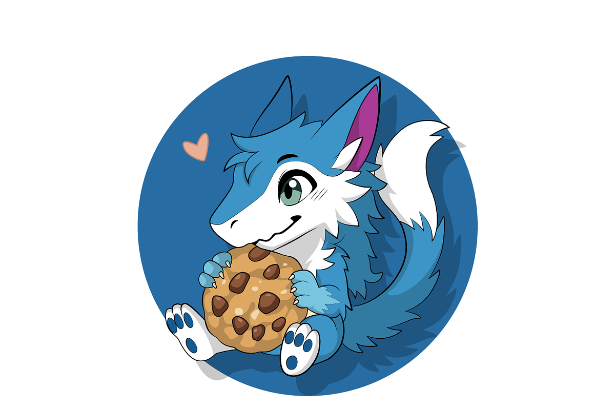 Cute Chibi Dragon Cookie Mascot, a Decorative Illustration by AmmarGrafx (Photo 1 of 4)