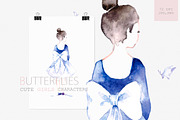 Butterflies, a Person Illustration by Knysh Ksenya (Thumbnail 5 of 9)