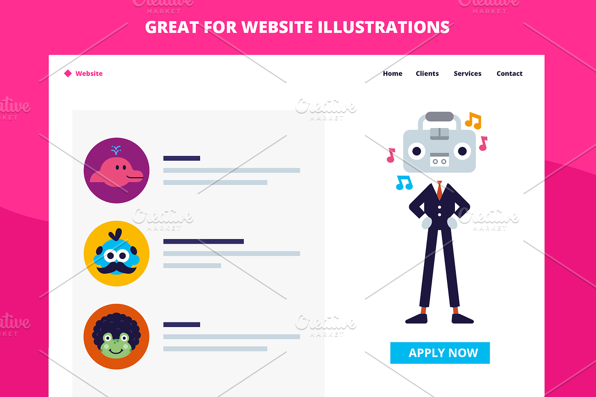 Character Avatar Team Business, a Templates & Theme by Manudesign