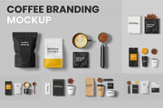 Coffee branding mockup bundle, a Cups & Container Mockup by mockupocka (Thumbnail 1 of 11)