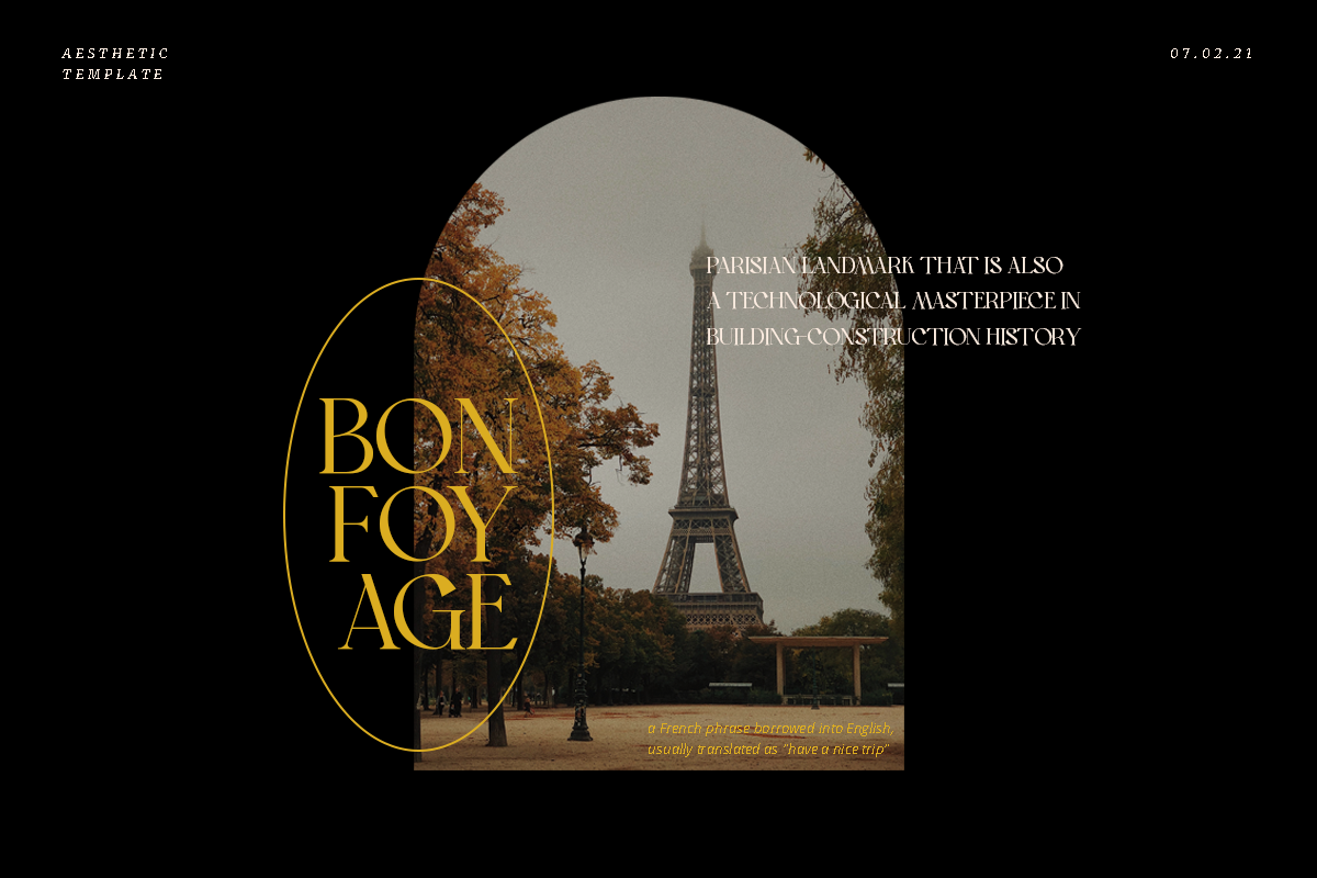 Bon Foyage - Vintage Modern Serif, a Serif Font by Dharmas Foundry (Photo 2 of 15)