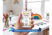 Birthday Favor tag Mockup, an Advertising Mockup by Rami's Mockups (Thumbnail 1 of 2)