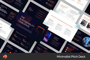 Dark Minimalist Pitch GSlides PPoint, a Presentation Template by Fit-tee