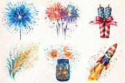4th of July Fireworks Sublimation, an Illustration by Libby Wishes (Thumbnail 4 of 6)