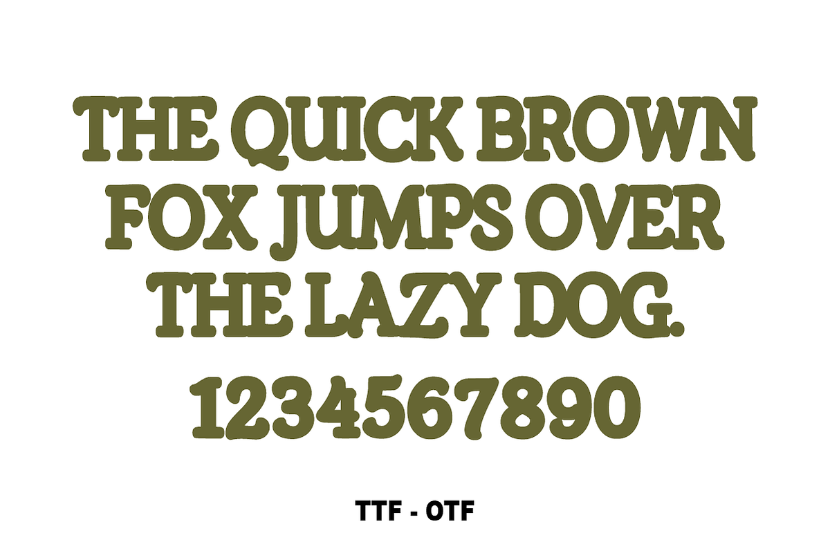 Simple Groovy – Retro Display Font, a Serif Font by KiddoGlyphs Studio (Photo 4 of 4)