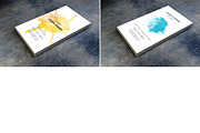 15 Watercolor Business Cards, a Business Card Template by cesgra (Thumbnail 5 of 5)