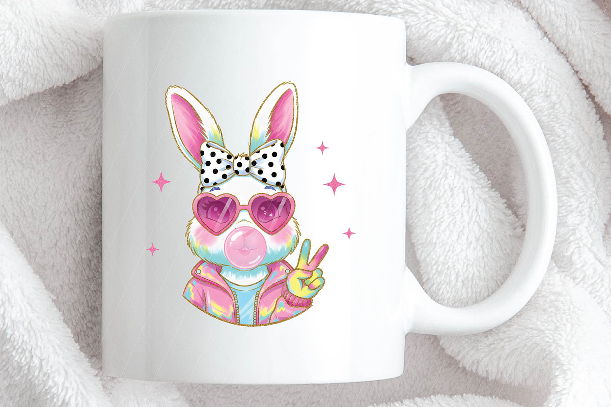 Glitter Easter Bunny Coquette Png, an Illustration by DreamPrint404 (Photo 4 of 6)