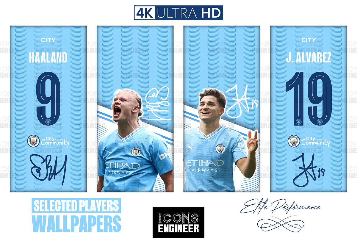 Man City 23/24 Theme Pack | Home Kit, an Icon by IconsEngineer (Photo 4 of 11)