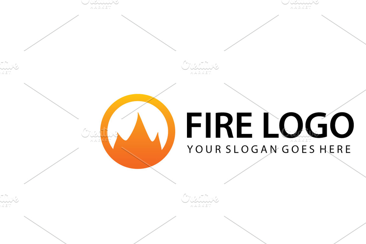 Abstract Fire Logo Template, a Branding & Logo Template by Pentaclay