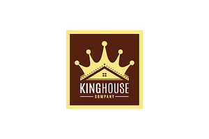 Crown and House for Real Estate Logo, a Branding & Logo Template by Atlantis X Nurman Arbai