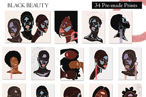 LINE ART COLLECTION BLACK BEAUTY