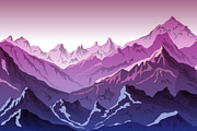 mountains illustration vector, an Illustration by Rommeo79 (Thumbnail 1 of 6)