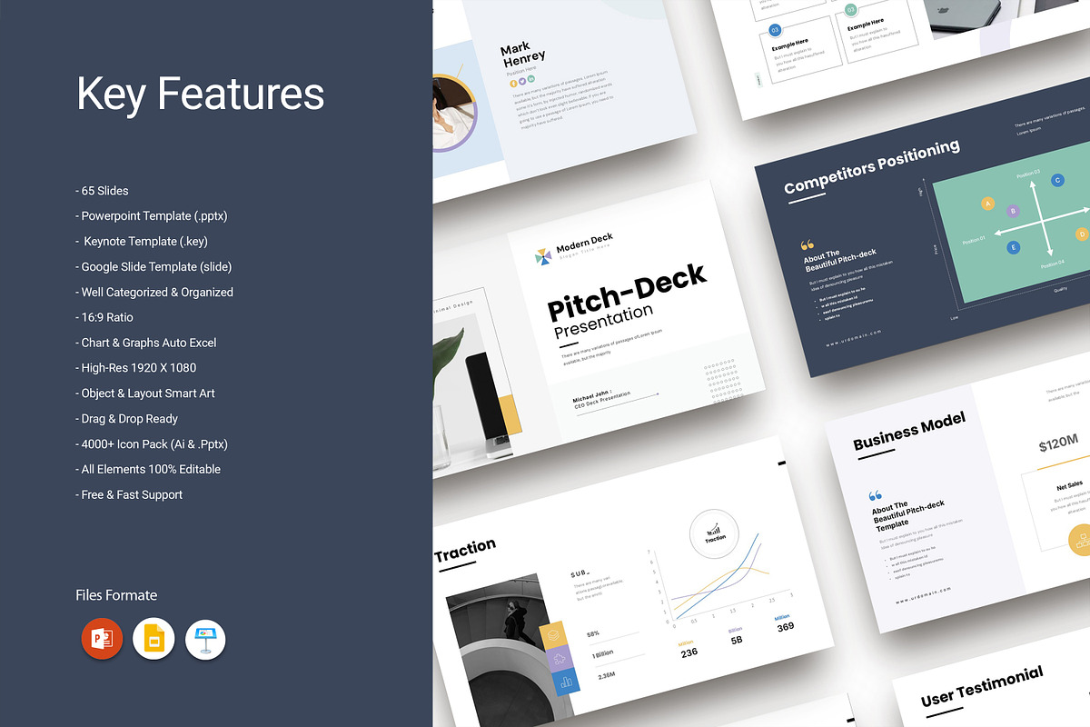 Business Pitch Deck Template, a Presentation Template by Studio Artisan (Photo 3 of 12)