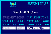 Twilight Zone font, a Sans Serif Font by weknow (Thumbnail 7 of 8)