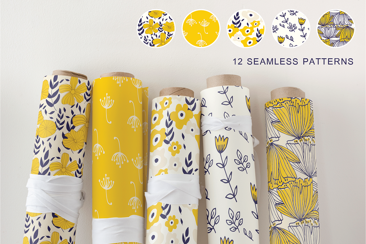 Hand Drawn Pattern Bundle, a Pattern Graphic by Suphansa (Photo 3 of 20)
