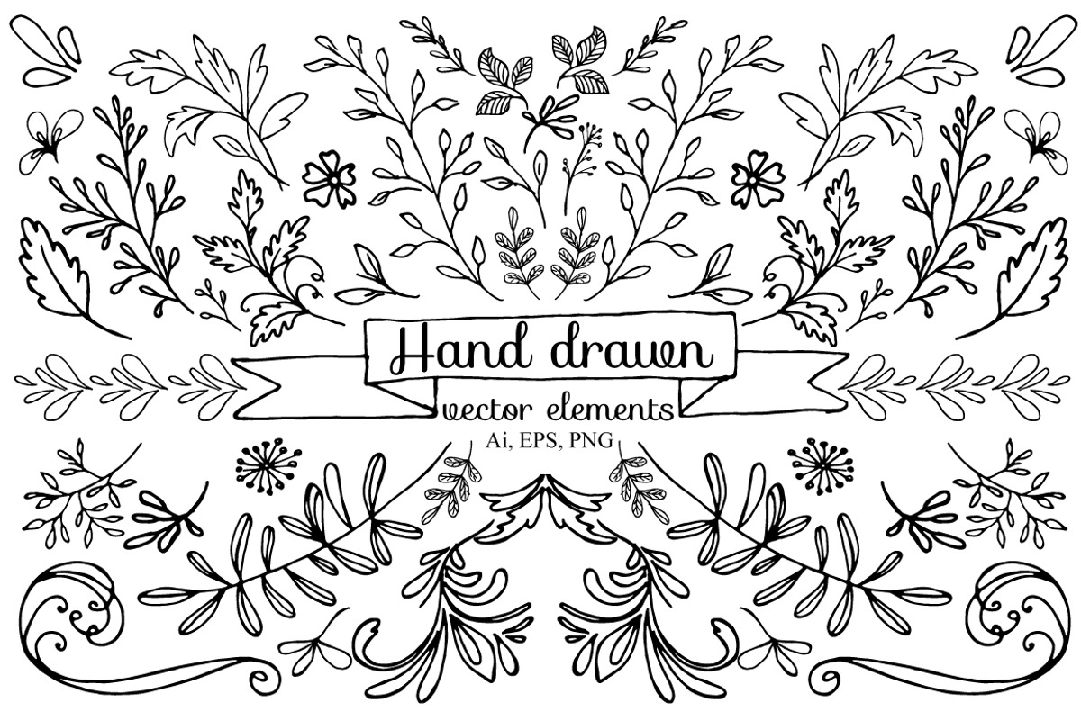 Hand drawn vector elements, an Object Illustration by SaharaArt (Photo 1 of 4)