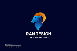 Goat Gradient Colorful Vector Logo, a Branding & Logo Template by yuanesei