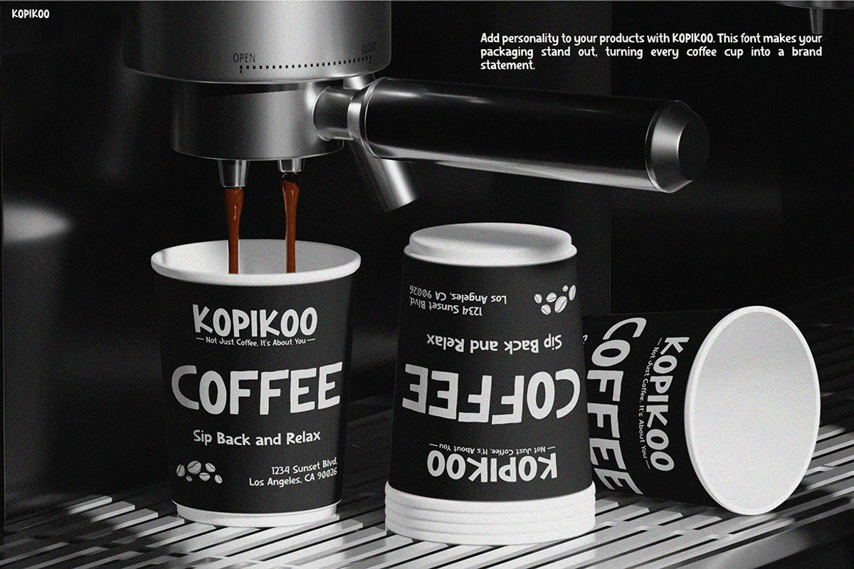 KOPIKOO, a Font by Pinisi ART (Photo 6 of 10)