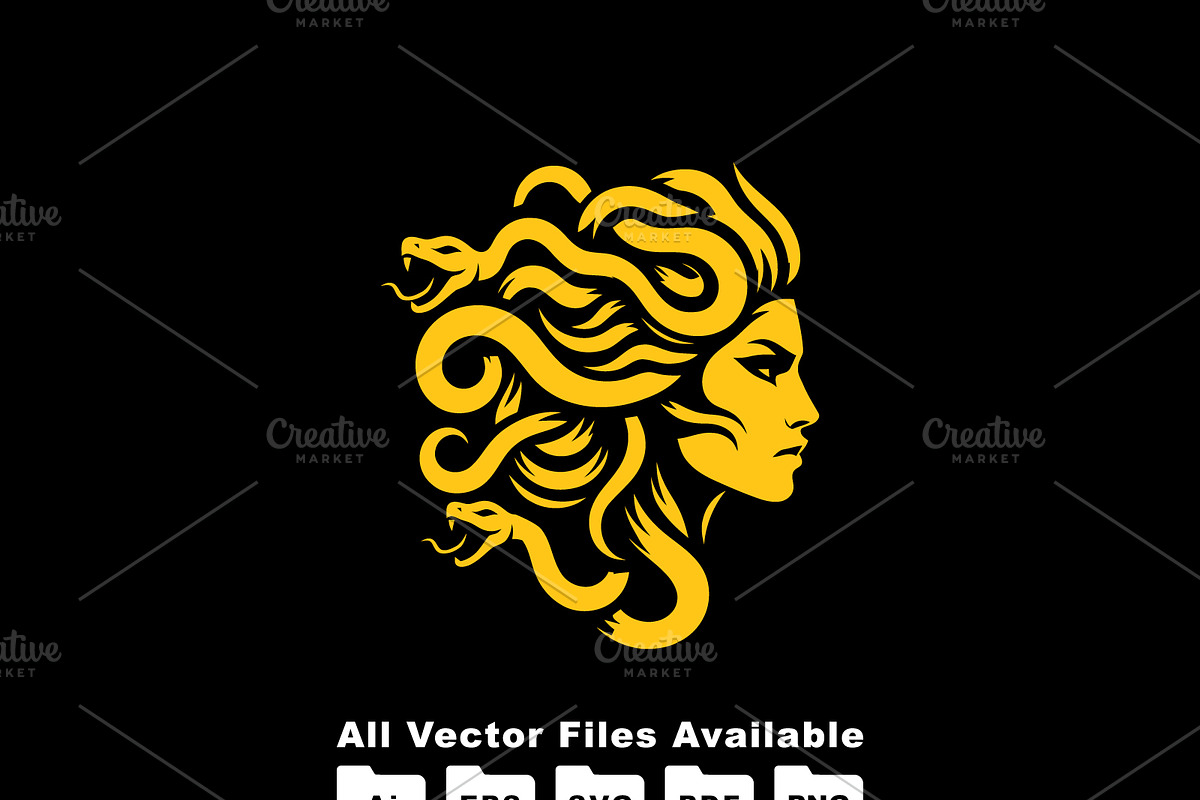 Medusa Logo, a Branding & Logo Template by Ben Naveed (Photo 2 of 3)