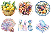 Watercolor Ocean Breath Clipart, an Illustration by CitraGraphics (Thumbnail 5 of 5)