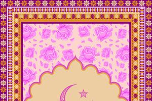 pink Muslim rug, a Graphic by ThaiByGaew