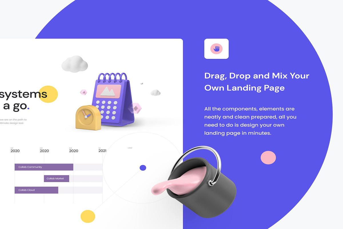 Collab Landing Page Kit, a HTML Template by Lumina_ui_ux202 (Photo 4 of 9)