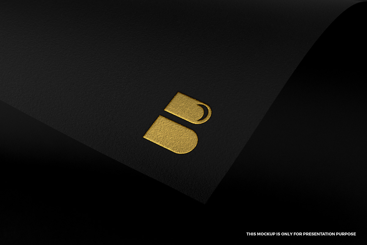 Crescent moon B logo, a Branding & Logo Template by MuzaInspires (Photo 4 of 5)