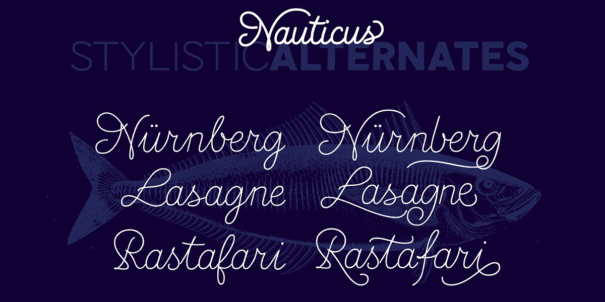 Nauticus, a Sans Serif Font by GRIN3 (Nowak) (Photo 3 of 6)