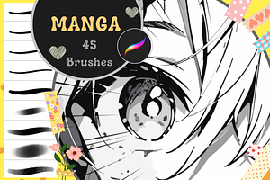 Procreate Manga Brushset