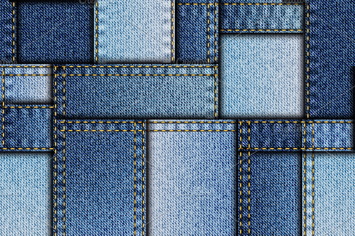 10 Denim vector patterns, a Pattern Graphic by tkdesign (Photo 6 of 13)