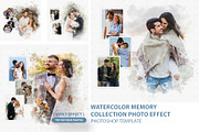 Watercolor Memory Photo Template, an Action Add-On by MRI STUDIO (Thumbnail 1 of 10)